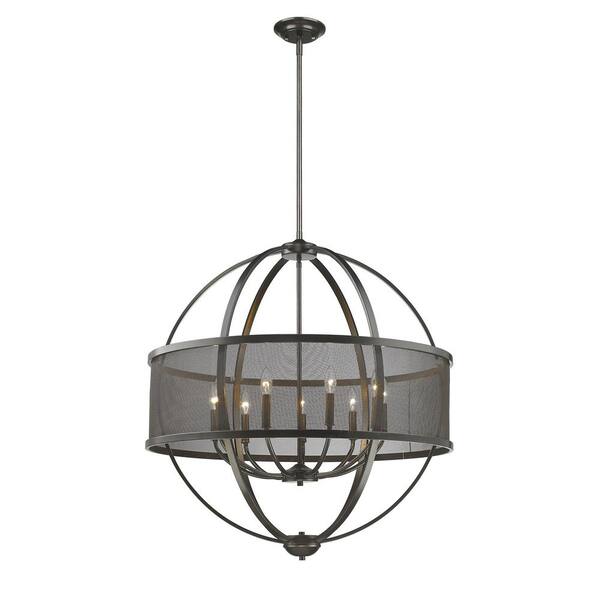 Golden Lighting - Colson EB 9-Light Etruscan Bronze Chandelier