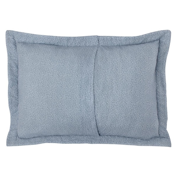 Laura Ashley Amberley 4-Pcs Reversible Blue and White Floral