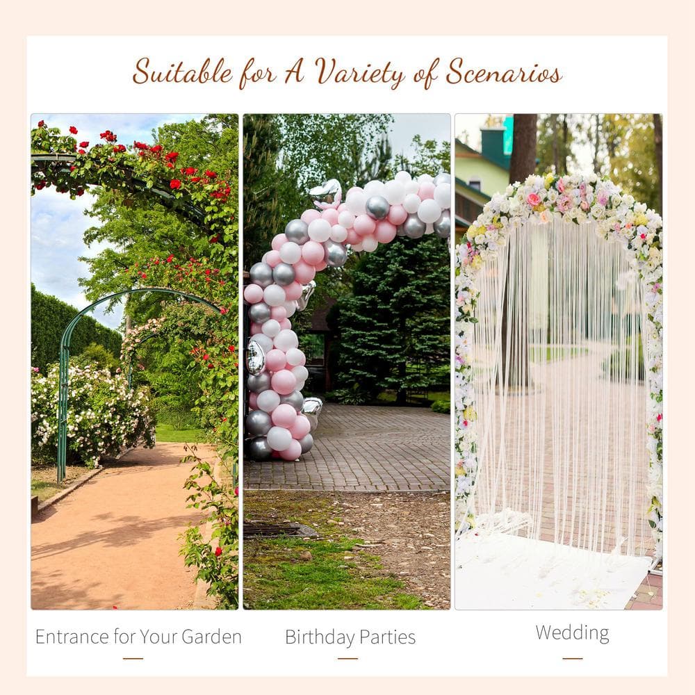Carbonized Fir Wood Outdoor Garden Arched Trellis Arbor