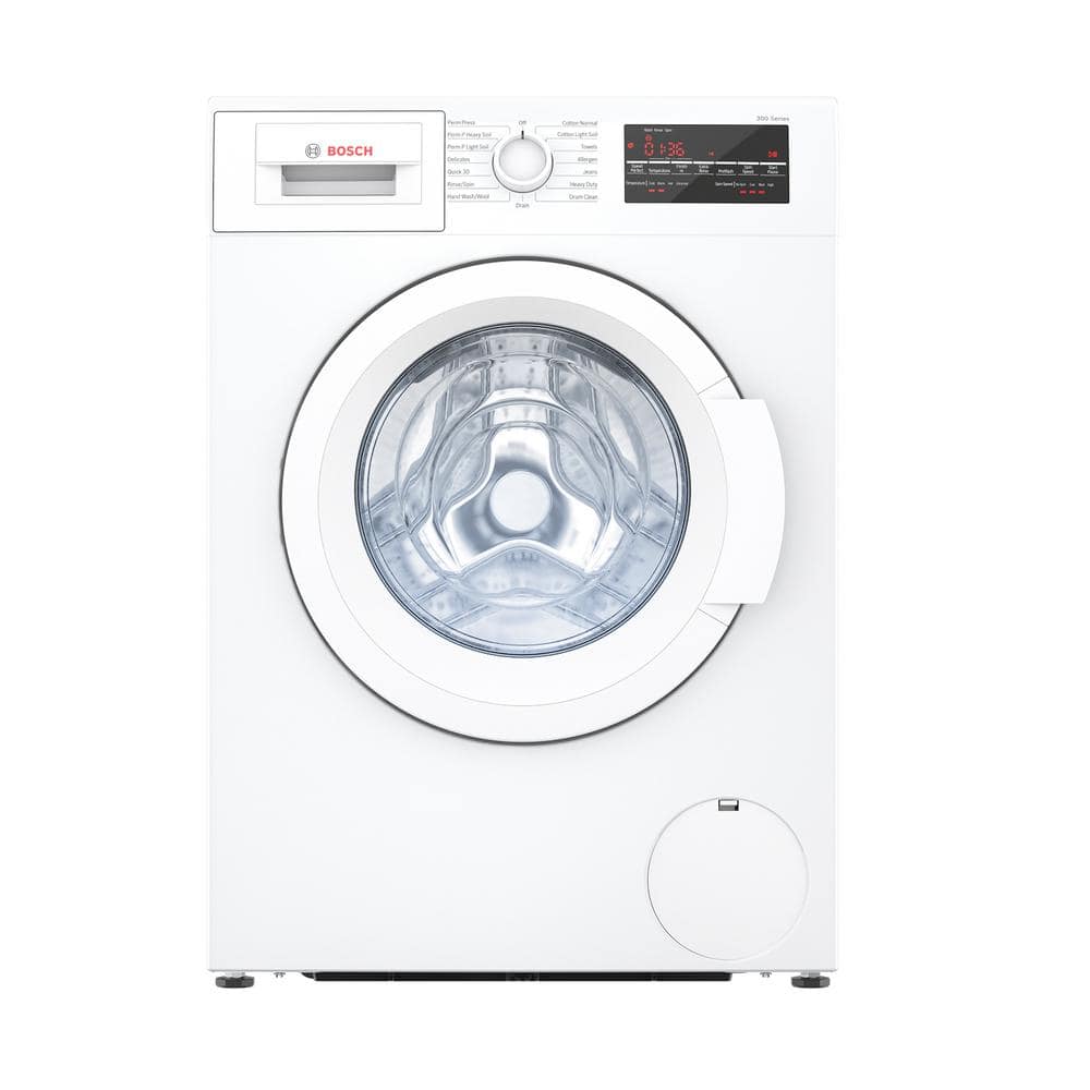Bosch 300 Series 24 in. 2.2 cu. ft. High-Efficiency Front Load Washer in White, ENERGY STAR