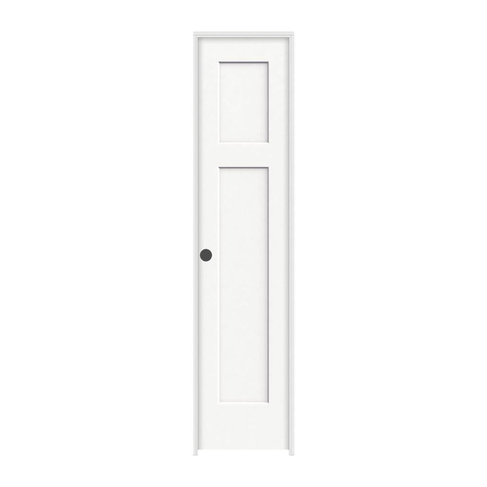 JELD-WEN 18 in. x 80 in. Craftsman White Painted Right-Hand