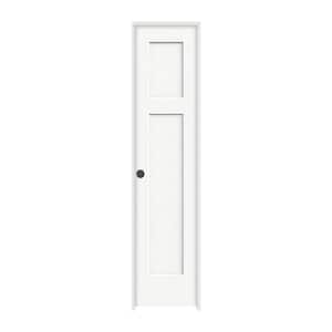 18 in. x 80 in. Craftsman White Painted Right-Hand Smooth Molded Composite Single Prehung Interior Door