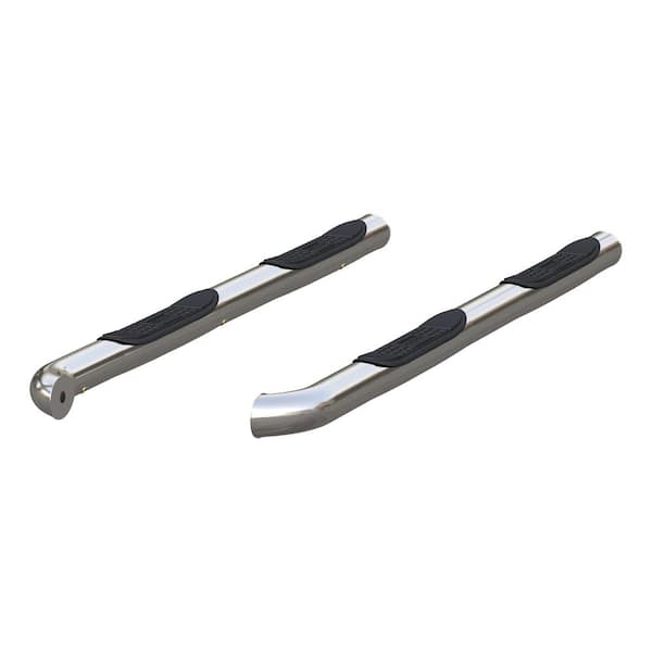 Aries 3-Inch Round Polished Stainless Steel Nerf Bars, No-Drill, Select Toyota 4Runner