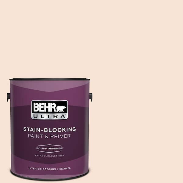 BEHR ULTRA 1 gal. Home Decorators Collection #HDC-CT-12 Peach Rose Extra Durable Eggshell Enamel Interior Paint & Primer