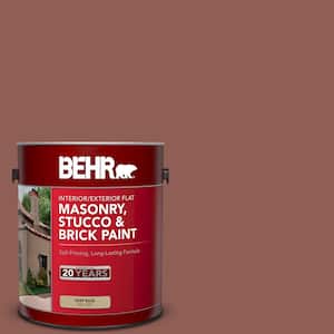 1 gal. #BXC-57 Raw Sienna Flat Interior/Exterior Masonry, Stucco and Brick Paint
