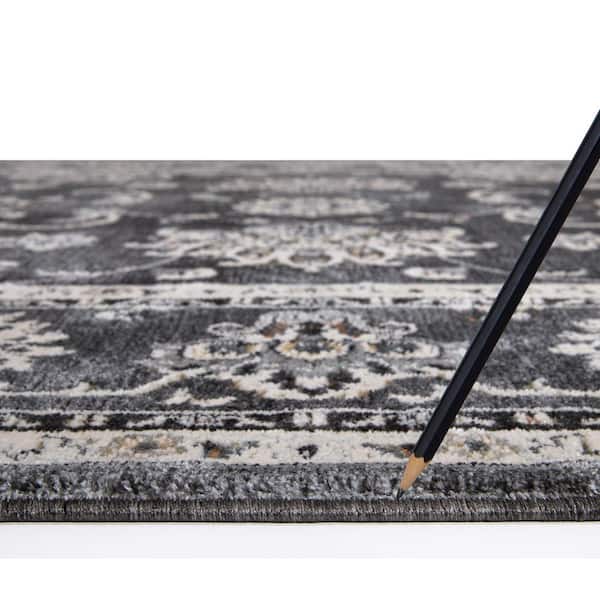 Carlisle Anthracite 2 ft x 7 ft Runner Rug