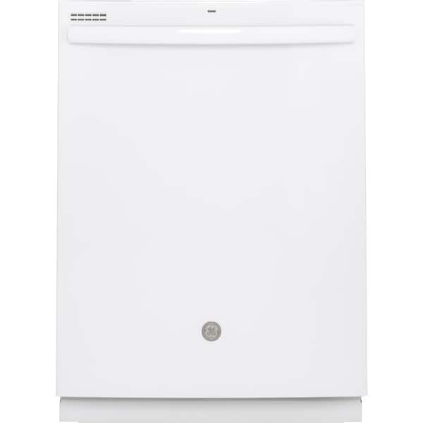 GE 24 in. White Top Control Built-In Tall Tub Dishwasher 120-Volt with Steam Cleaning and 54 dBA