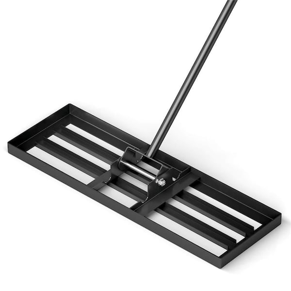 67 in. Lawn Leveling Rake Heavy-Duty Level Lawn Tool for Garden Backyard/Lawn Black