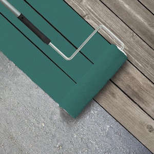 5 gal. #M450-6 Bubble Turquoise Textured Low-Lustre Enamel Interior/Exterior Porch and Patio Anti-Slip Floor Paint