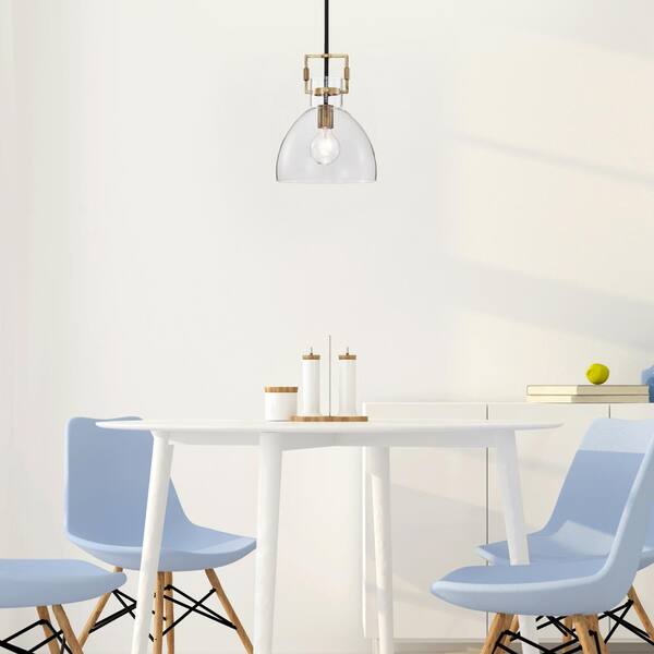 Edvivi Essence 10 in. 1-Light Contemporary Black and Antique