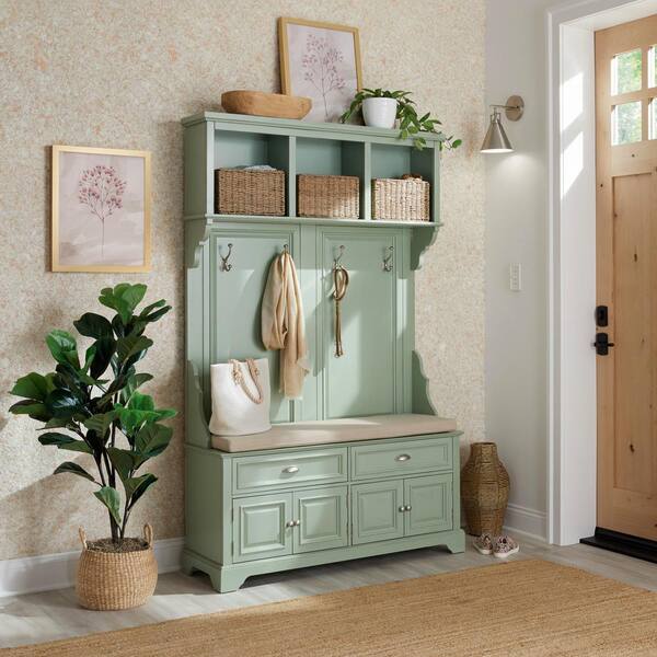 sadie antique blue double hall tree