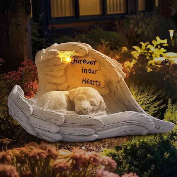 Pet Dog Solar Garden Statue L0F8MQ74K9 - The Home Depot