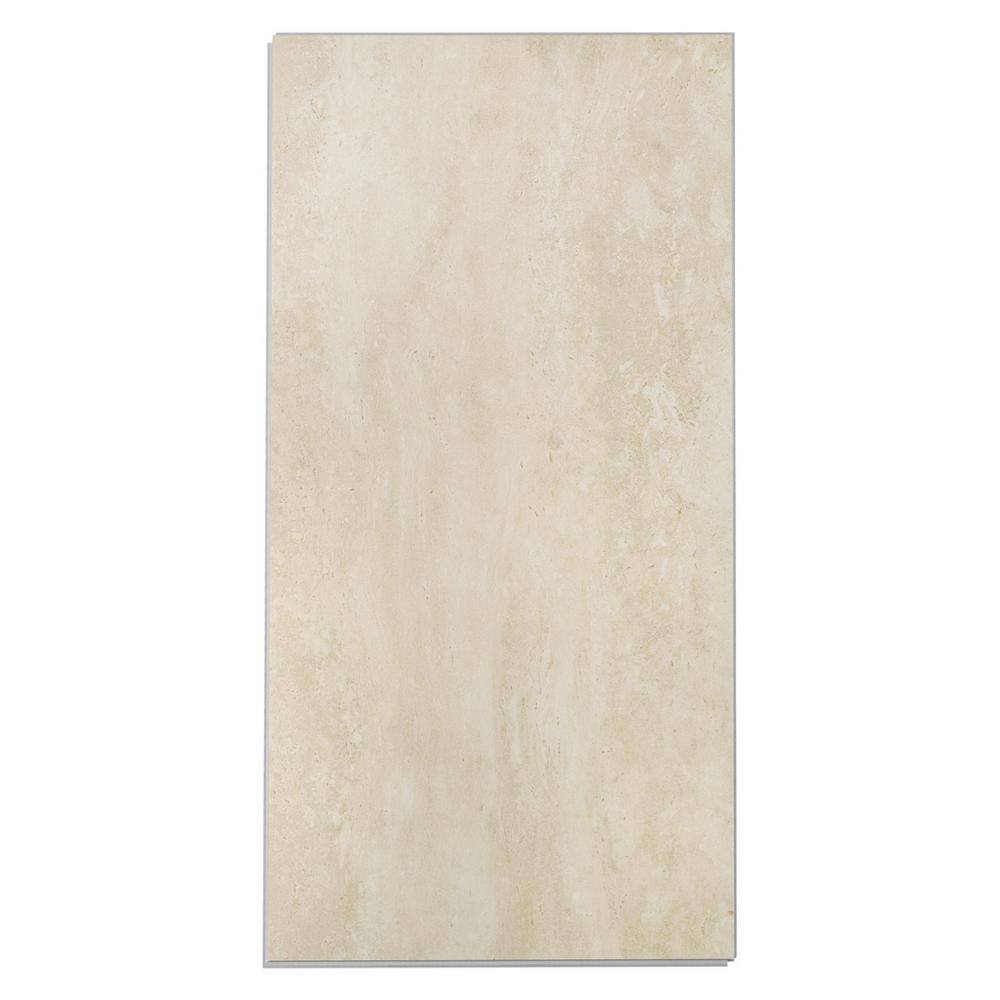 Cream Beige 24" x 12" Waterproof Vinyl Tile Flooring