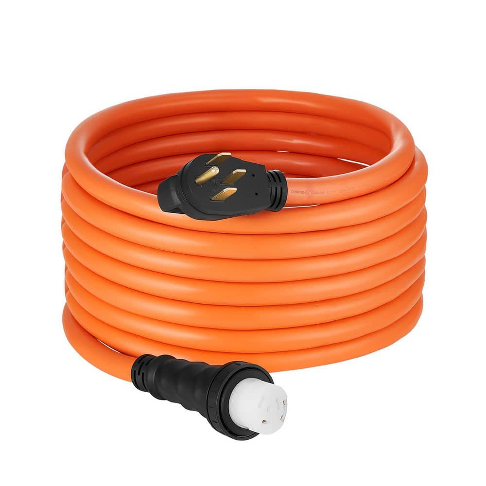 25 ft. 50 Amp 125/250V NEMA 14-50P to SS2-50R Generator Extension Cord, 6AWG/3+8AWG/1 Cable, with Twist Lock, Orange price history on PriceWatchPro