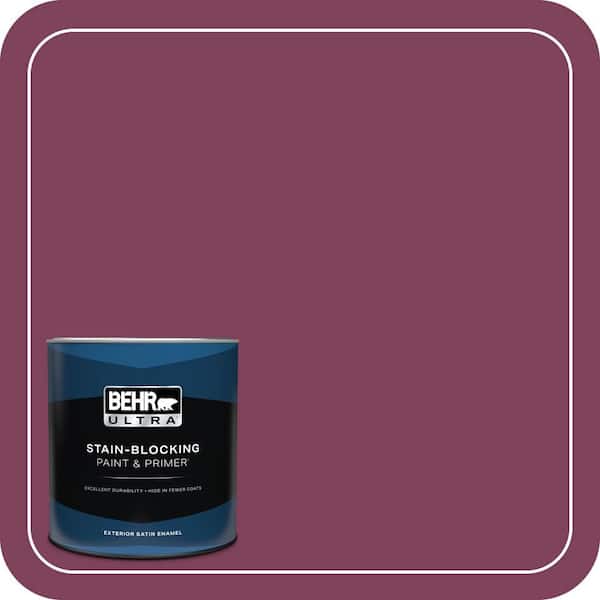 BEHR ULTRA 1 qt. Home Decorators Collection #HDC-WR14-12 Cheerful Wine Satin Enamel Exterior Paint & Primer