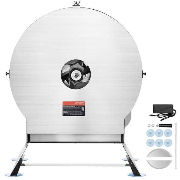 Electric Vegetable Slicer offers 0-0.5 in. /0-12 mm thickness adjustment, Can convert to manual, Stainless steel