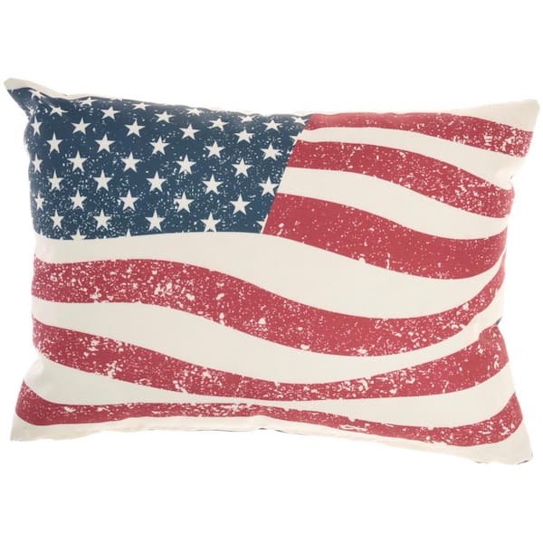Mina Victory Multicolor Striped Indoor/Outdoor Rectangle Throw Pillow