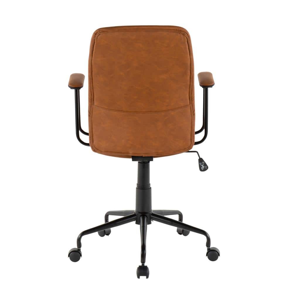 Frederick Brown Faux Leather Swivel Office Chair