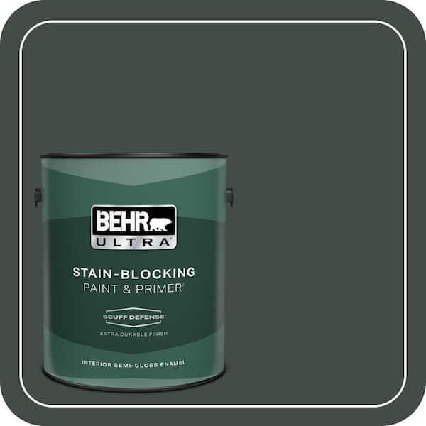 BEHR ULTRA 1 gal. Home Decorators Collection #HDC-CL-21 Sporting Green Extra Durable Semi-Gloss Enamel Interior Paint & Primer