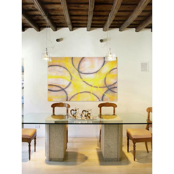Unbranded 12 in. H x 18 in. W "Dance and View" by Marmont Hill Printed Canvas Wall Art