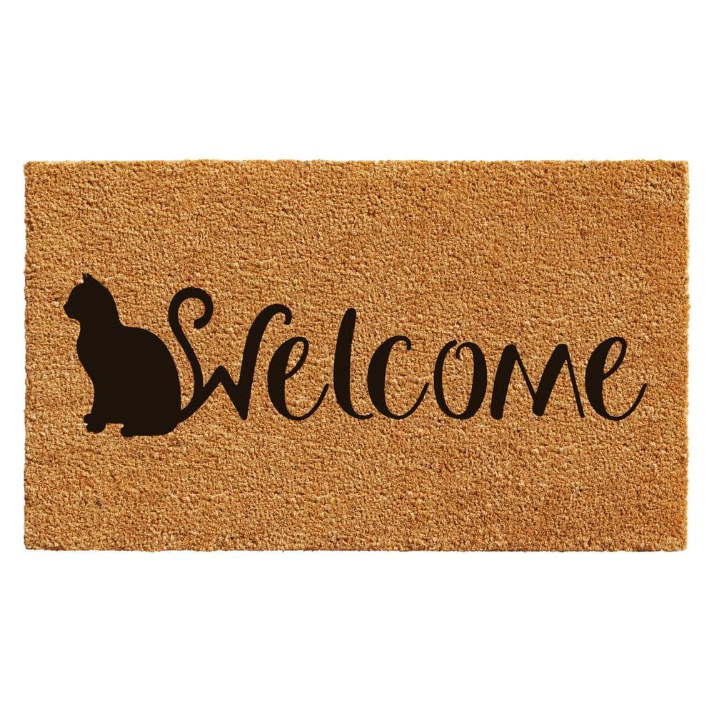 Calloway Mills 109501729 Black and White Shih Tzu Doormat 17 inch x 29 inch, Size: 17 inch x 29 inch x 0.60 inch