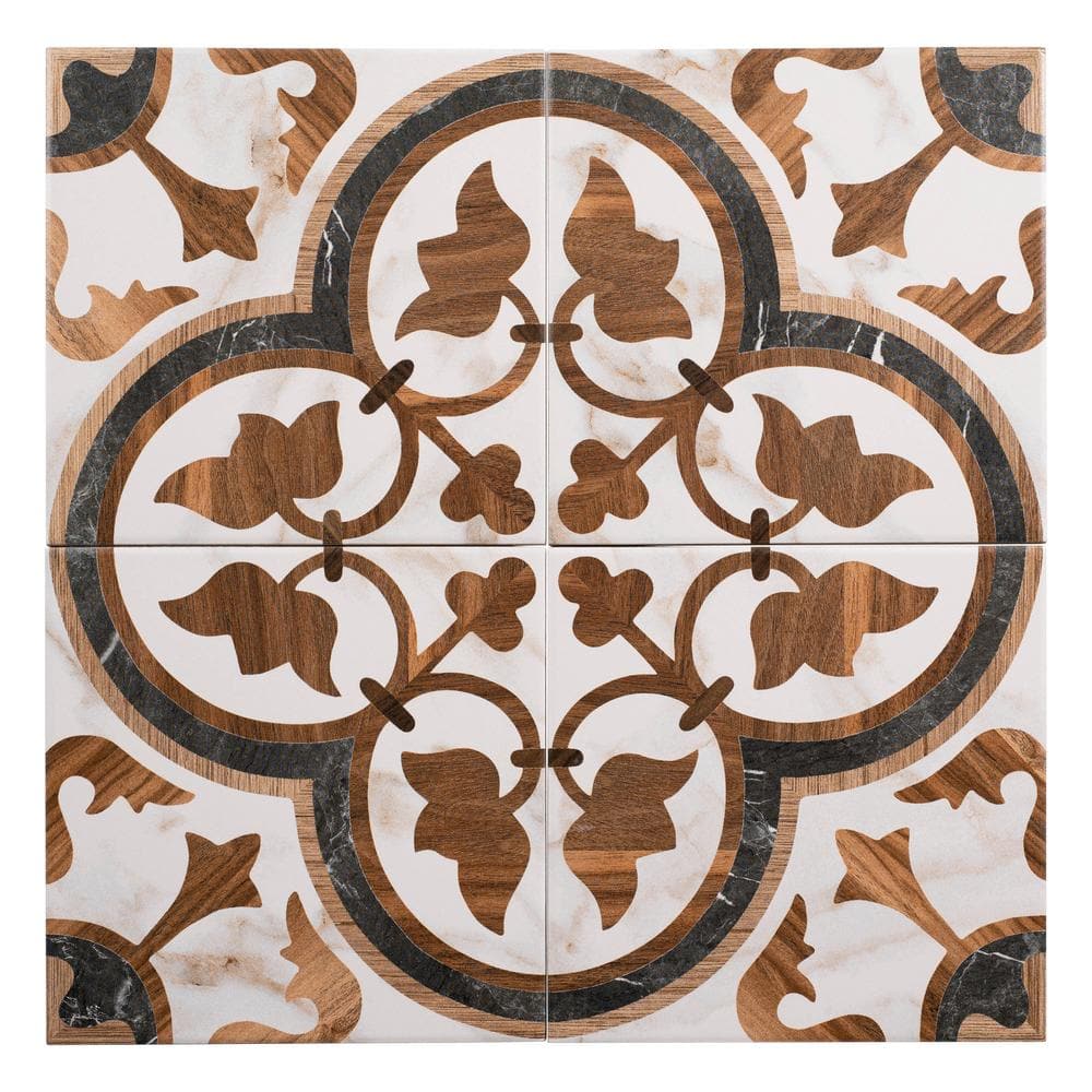 Anatol 8" x 8" Glossy Porcelain Wall and Floor Tile