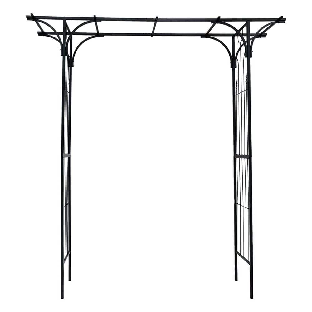 86.61 in. x 81.49 in. Metal Black Garden Arbor Trellis price history on PriceWatchPro