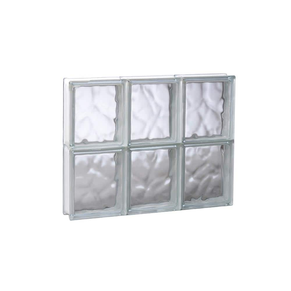 Clearly Secure 17.25 in. x 15.5 in. x 3.125 in. Frameless Wave Pattern ...