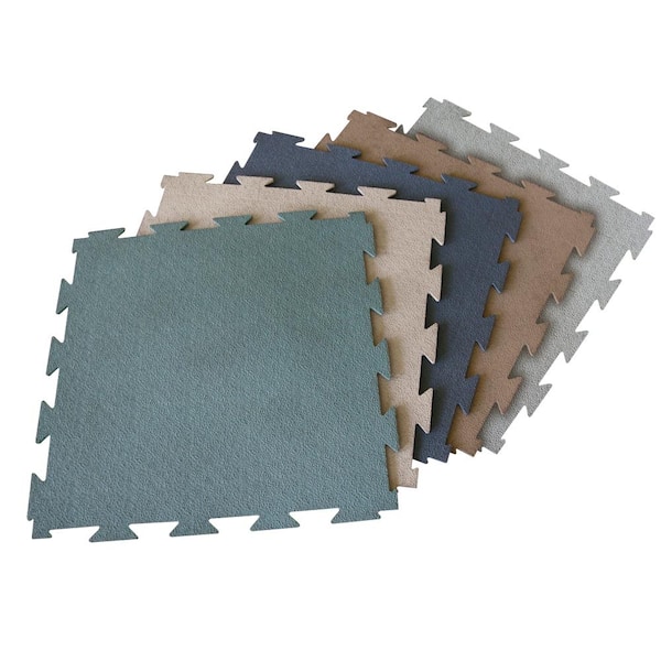 EZ Flex Interlocking Recycled Rubber Floor Tiles by Mats Inc.