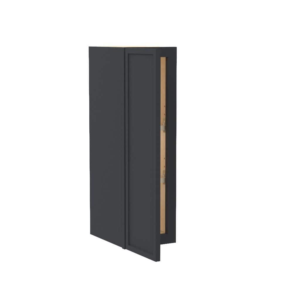 Franklin 9 in. W x 12 in. D x 30 in. H Assembled Plywood Wall Kitchen Cabinet in Valiant Onyx with Soft Close price history on PriceWatchPro