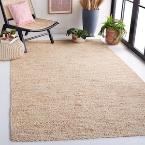 Natural Fiber Ivory/Beige 5 ft. x 8 ft. Abstract Distressed Area Rug