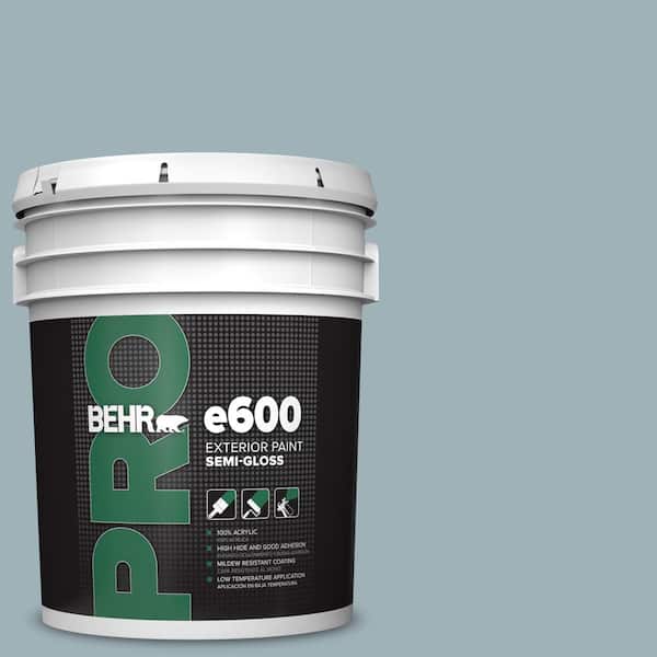 BEHR PRO 5 gal. #540E-3 Blue Fox Semi-Gloss Exterior Paint