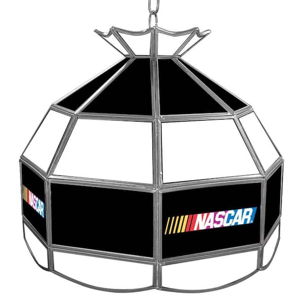 Trademark NASCAR 16 in. Gold Hanging Tiffany Style Lamp