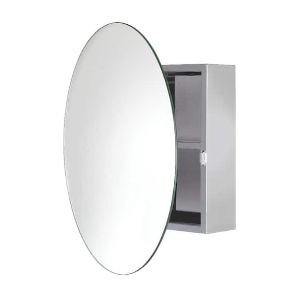 Croydex Severn 21 1 2 In W X, Bathroom Medicine Cabinet With Round Mirror