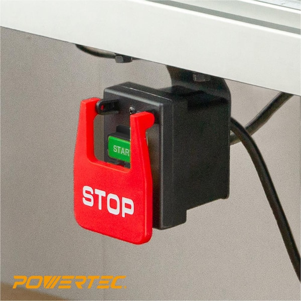 Powertec 110/220 Volt Paddle Switch Power Switch Emergency Stop Table Saw Tool 
