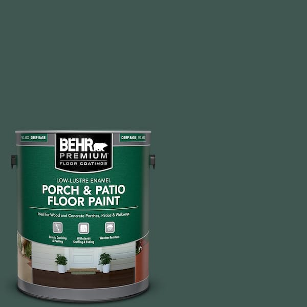 BEHR PREMIUM 1 gal. Home Decorators Collection #HDC-CL-21A Dark Everglade Low-Lustre Enamel Int/Ext Porch and Patio Floor Paint
