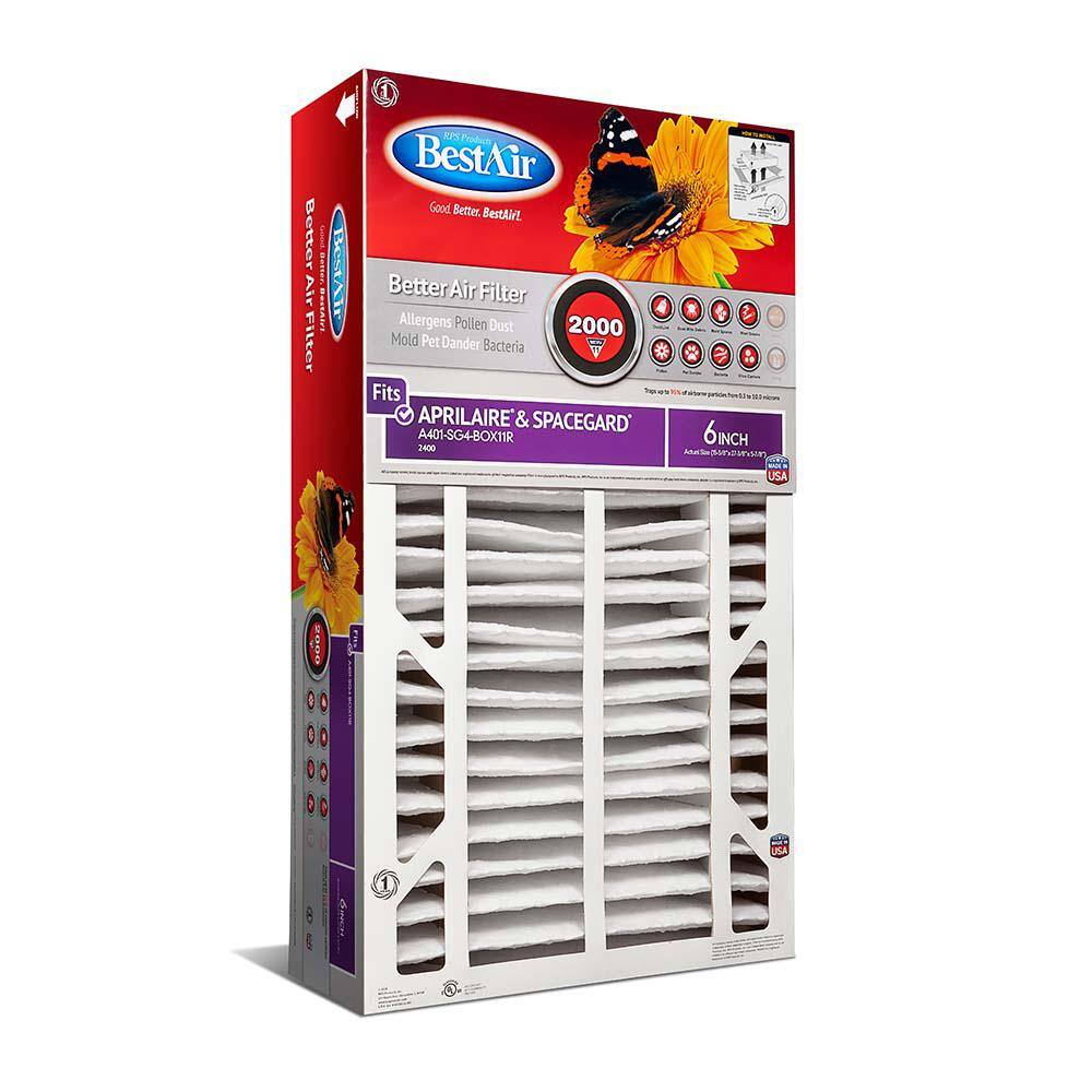 UPC 078757016681 product image for BestAir 16 in. x 27 in. x 6 in. AC Furnace Air Filter for Aprilaire and Spacegar | upcitemdb.com