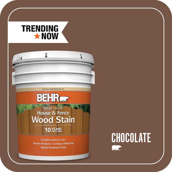 5 gal. #SC-129 Chocolate Solid Color House and Fence Exterior Wood Stain