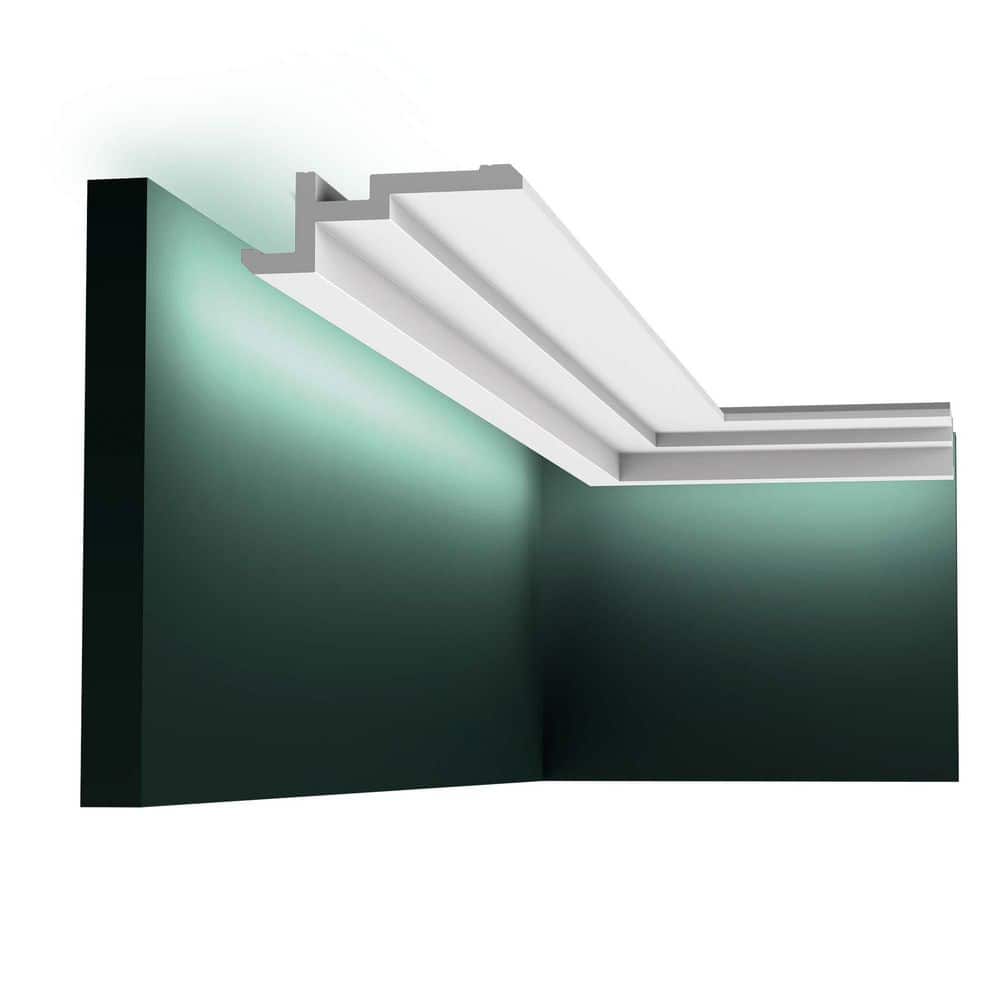 Primed White Polystyrene Crown Moulding Set of 12