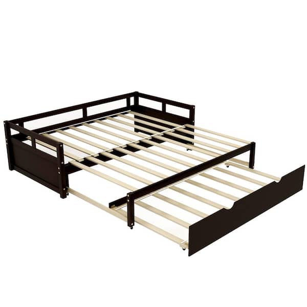 Donason Brown Twin Extending Daybed with Trundle