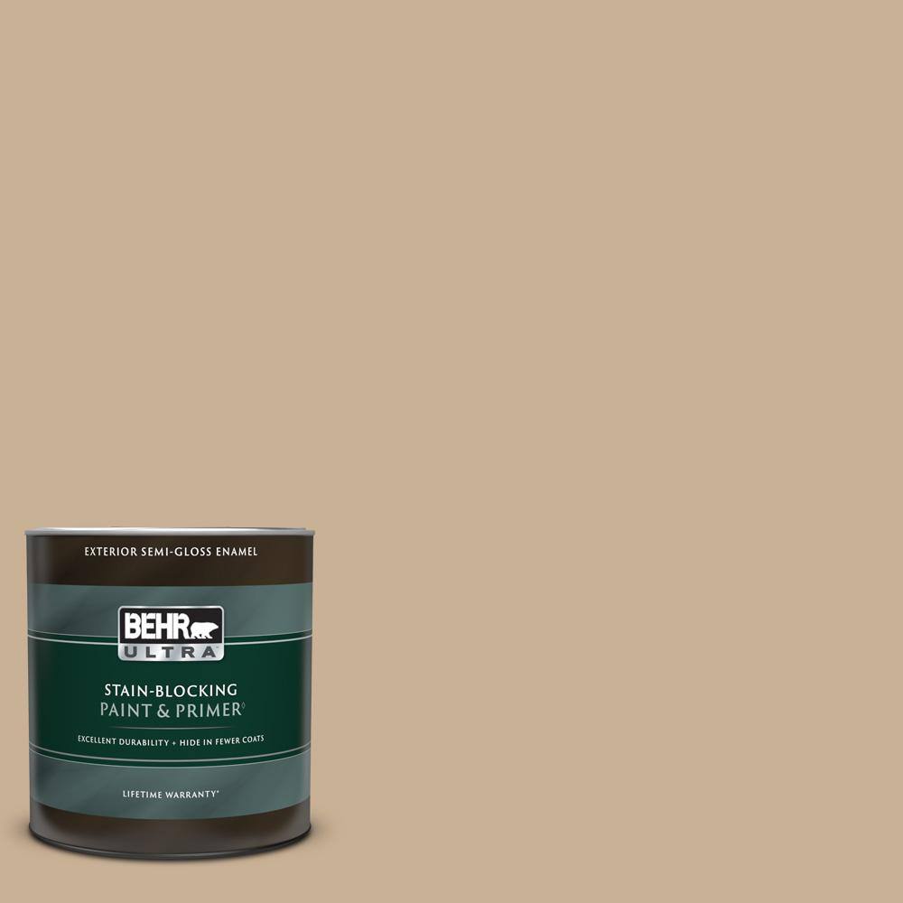BEHR ULTRA 1 qt. MQ246 Basswood SemiGloss Enamel Exterior Paint