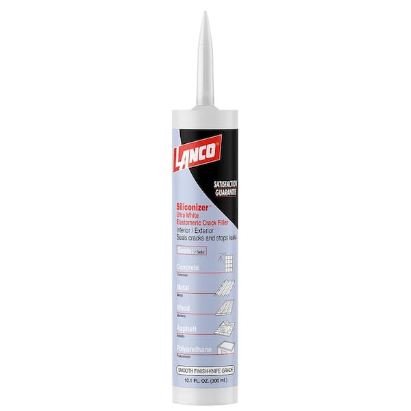 Lanco Siliconizer Crack Filler 10.1 oz. White Elastomeric Roof Patch