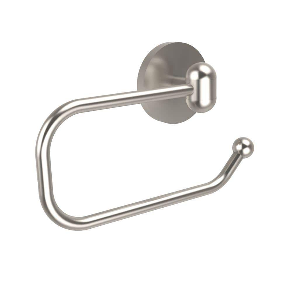 Allied Brass Tango Collection European Style Single Post Toilet Paper Holder in Satin Nickel