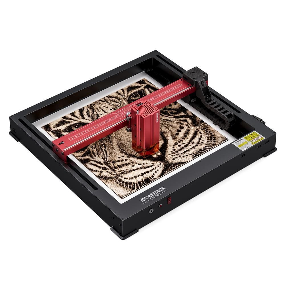 ATOMSTACK 24 W x 14.6 x 12.2 in. Black Laser Engraver for Wood