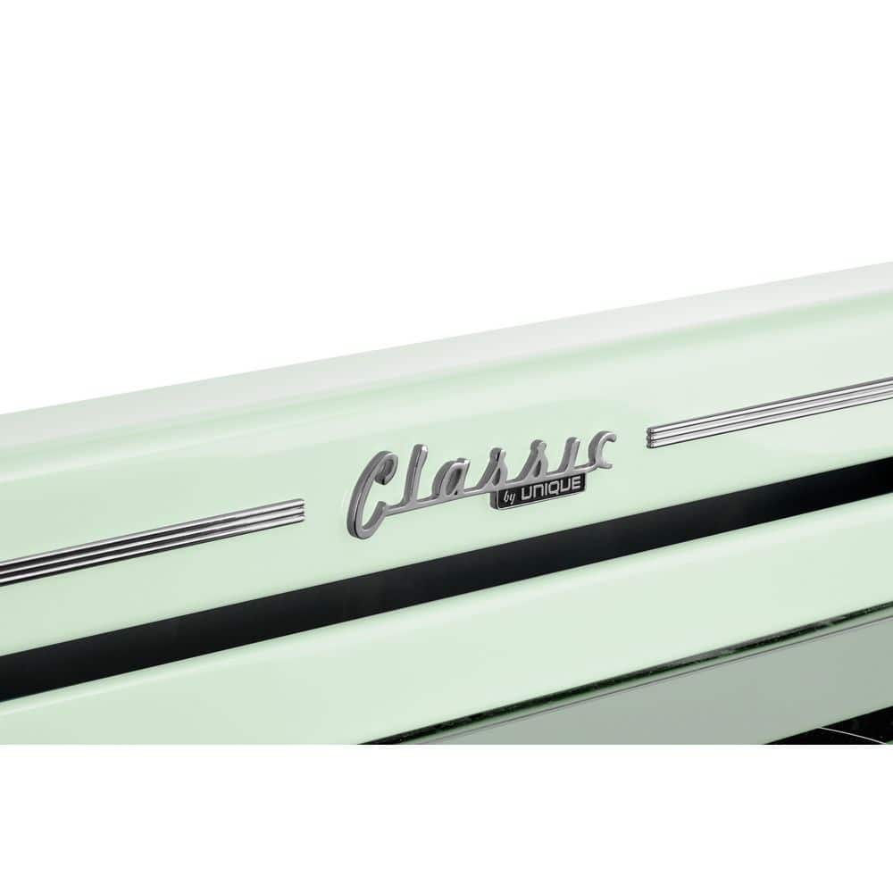 Summer Mint Green 30" Retro Freestanding Electric Range with Convection Oven