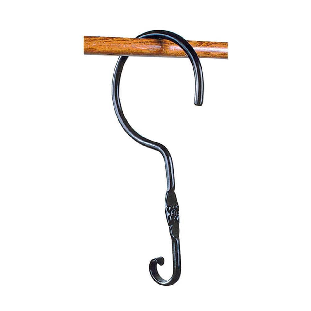 12-inch Black Powder Coated Metal Double Ended Hook Extenders