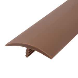 1-1/2 in. Tan Flexible Polyethylene Center Barb Hobbyist Pack Bumper Tee Moulding Edging 25 foot long Coil