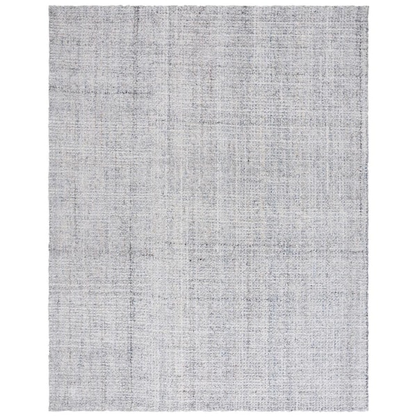 SAFAVIEH Abstract Light Gray 8 ft. x 10 ft. Plaid Marle Area Rug