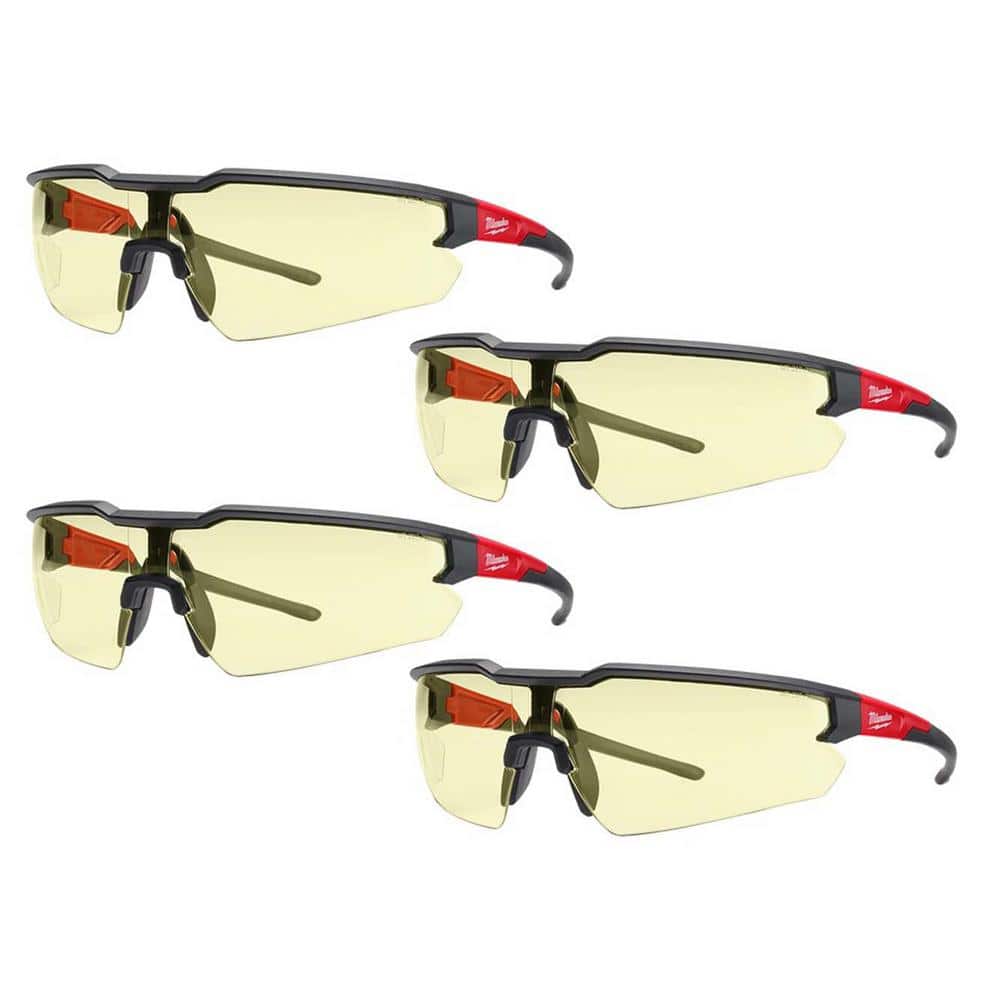 Safety Glasses with Yellow Anti-Scratch Lenses (4-Pack) price history on PriceWatchPro