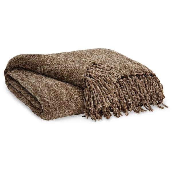 Signature DESIGN BY ASHLEY Tamish Brown Polyester Throw